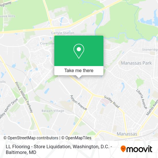 LL Flooring - Store Liquidation map