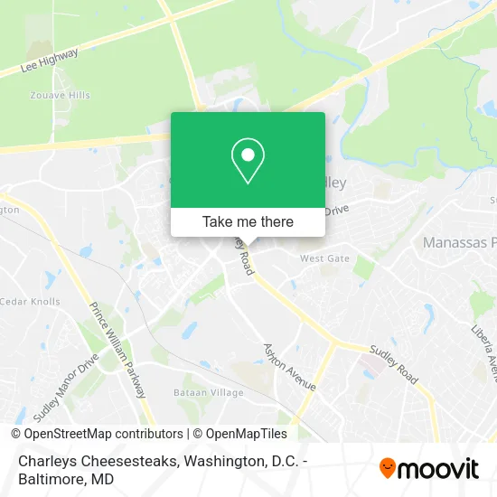 Mapa de Charleys Cheesesteaks