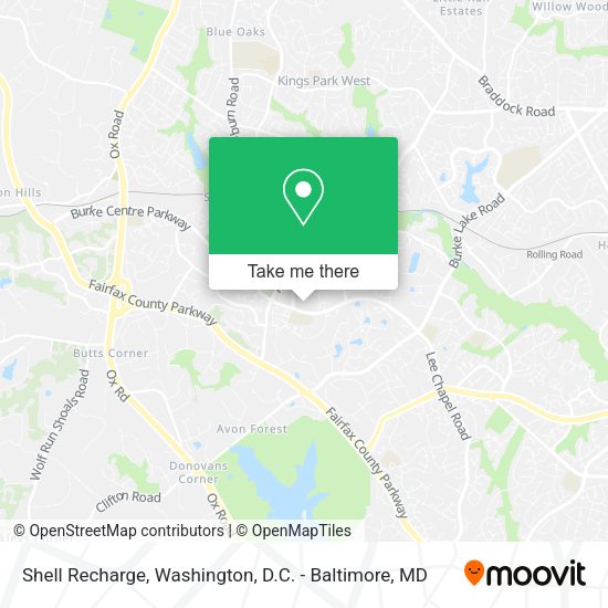 Shell Recharge map