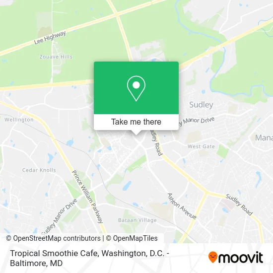 Tropical Smoothie Cafe map