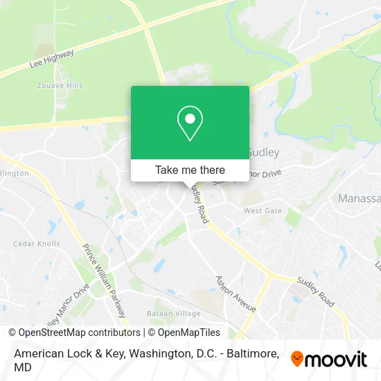 Mapa de American Lock & Key