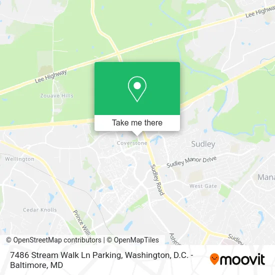 7486 Stream Walk Ln Parking map