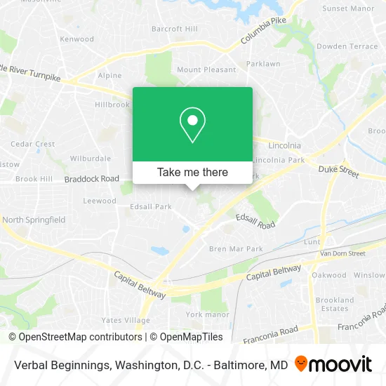 Verbal Beginnings map