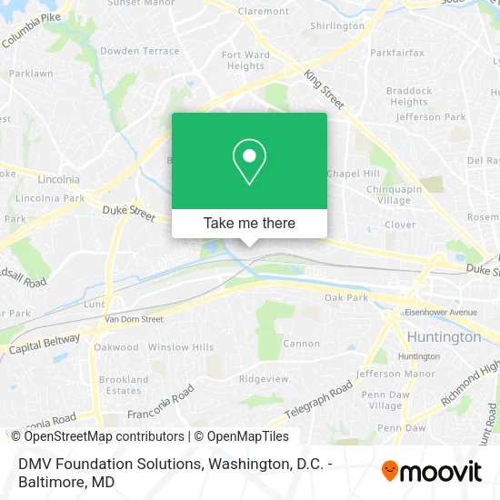 Mapa de DMV Foundation Solutions