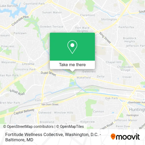 Fortitude Wellness Collective map