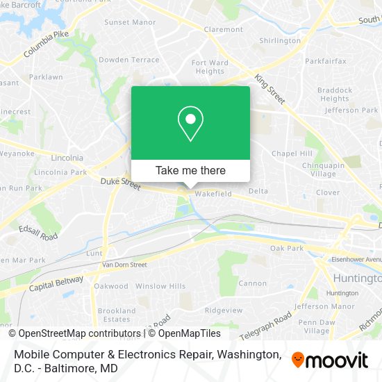 Mobile Computer & Electronics Repair map