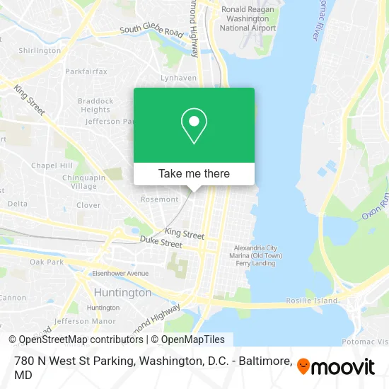 780 N West St Parking map