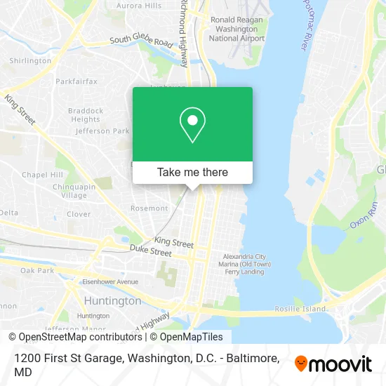 1200 First St Garage map