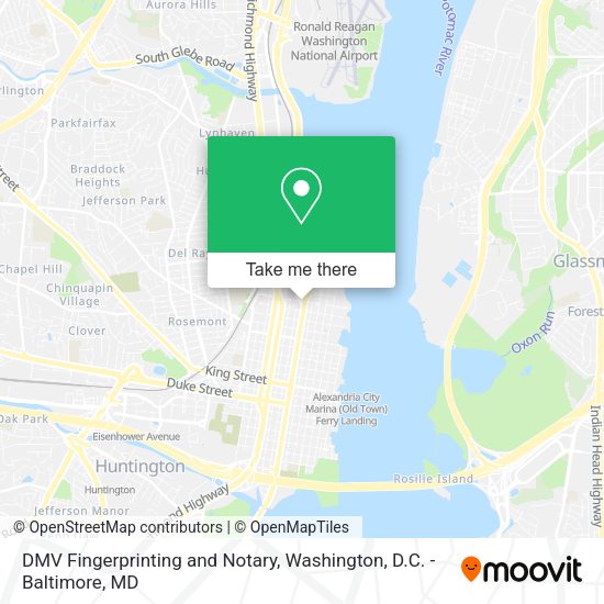 DMV Fingerprinting and Notary map