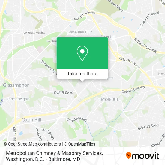 Metropolitan Chimney & Masonry Services map