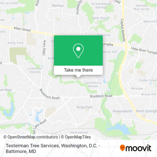 Testerman Tree Services map