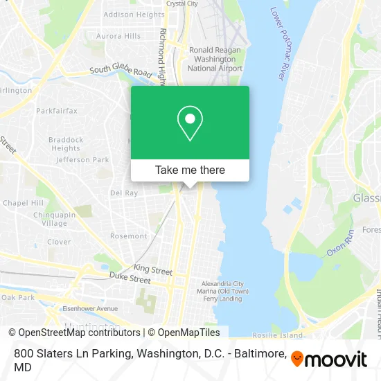 800 Slaters Ln Parking map