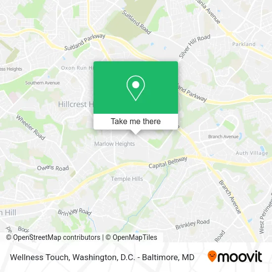 Mapa de Wellness Touch