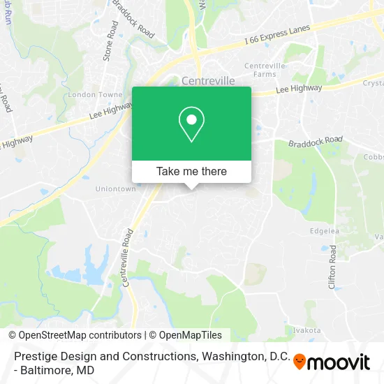 Prestige Design and Constructions map