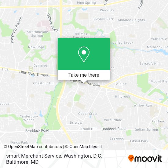 smart Merchant Service map