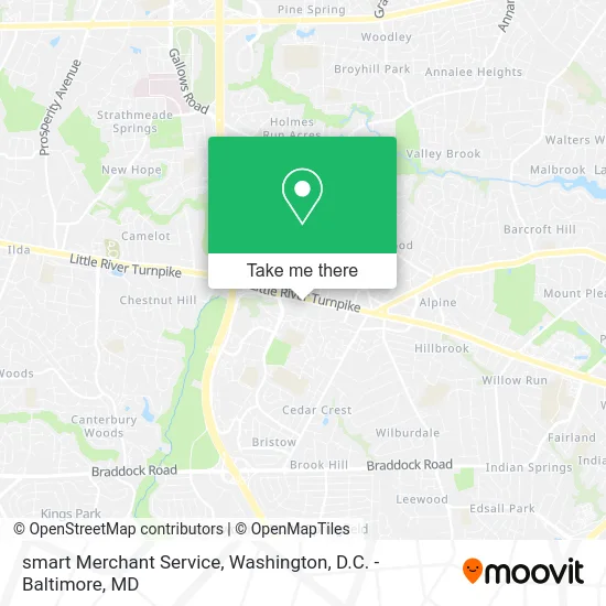 smart Merchant Service map