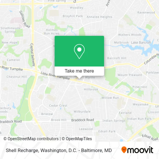 Shell Recharge map