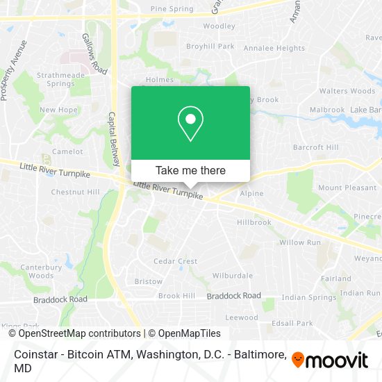 Coinstar - Bitcoin ATM map