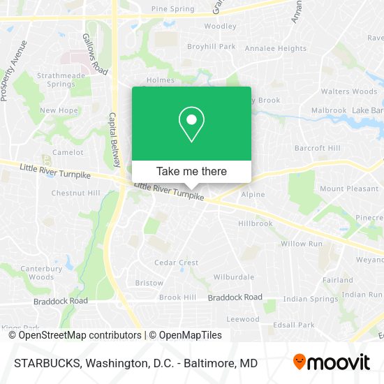 STARBUCKS map