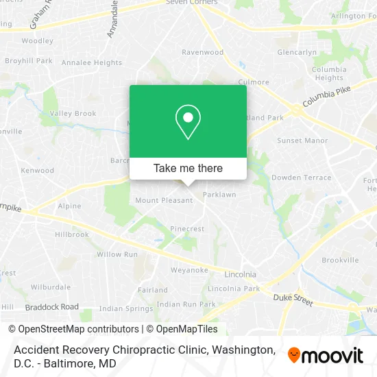 Accident Recovery Chiropractic Clinic map