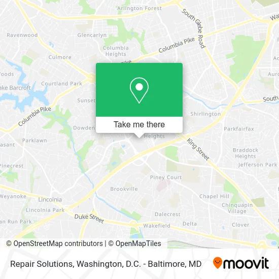 Repair Solutions map