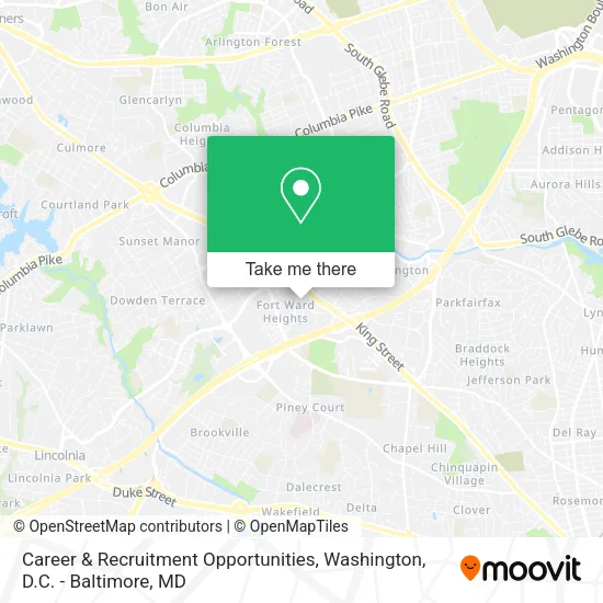 Mapa de Career & Recruitment Opportunities