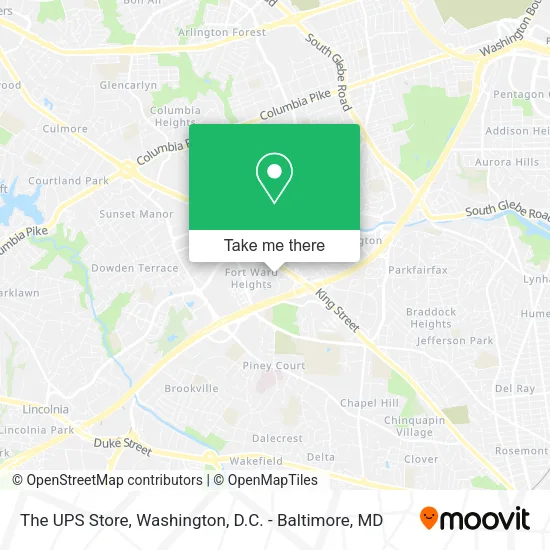 Mapa de The UPS Store