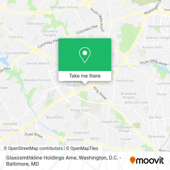 Glaxosmthkline Holdings Ame map