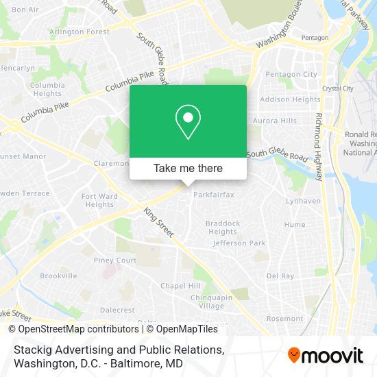 Stackig Advertising and Public Relations map