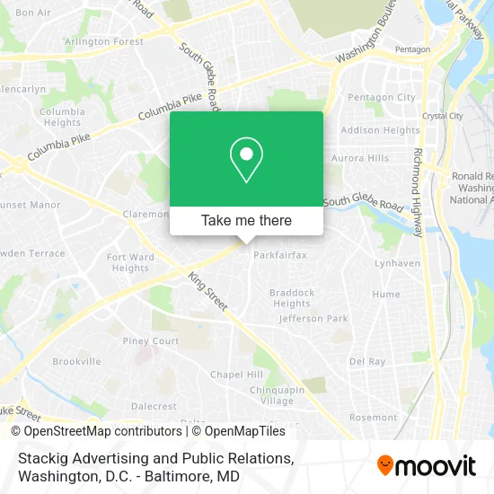 Mapa de Stackig Advertising and Public Relations