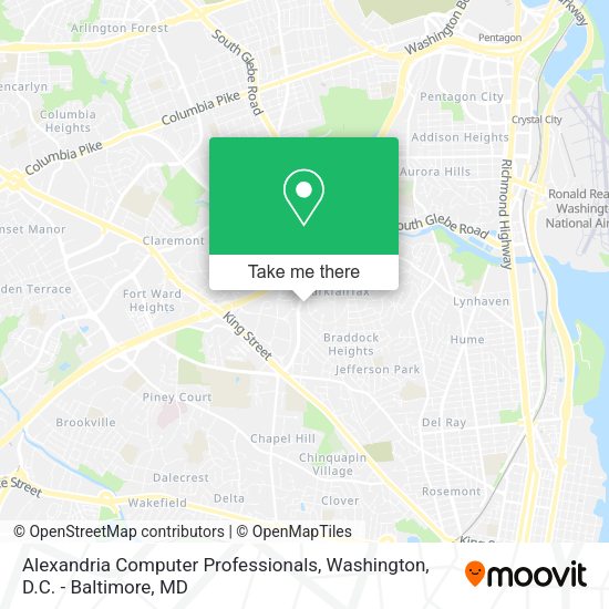 Alexandria Computer Professionals map