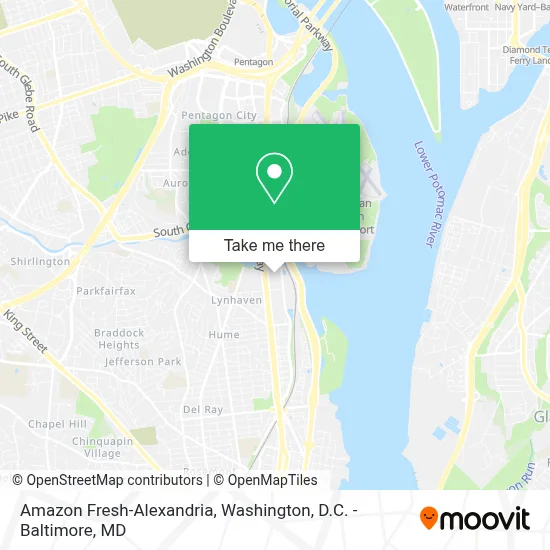Amazon Fresh-Alexandria map