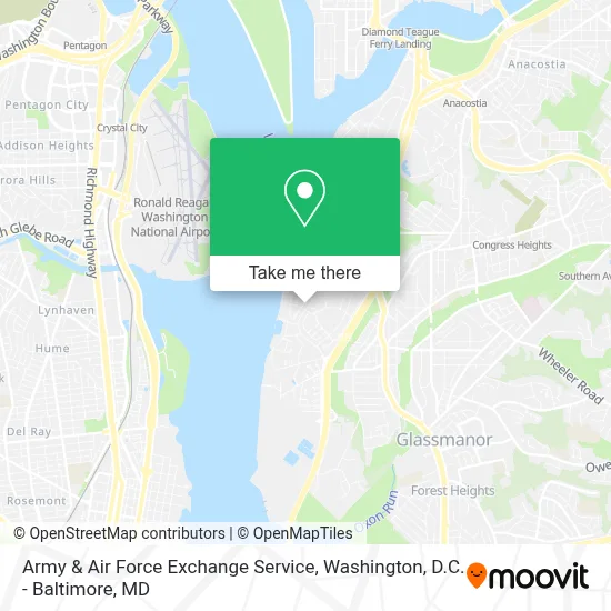Army & Air Force Exchange Service map