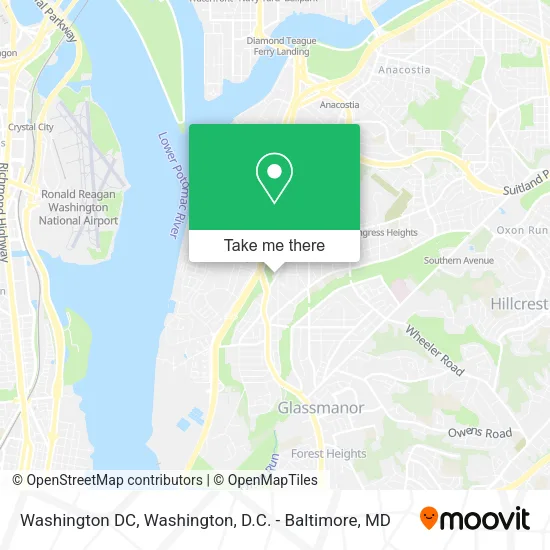 Mapa de Washington DC