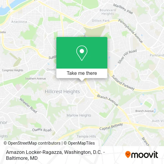 Amazon Locker-Ragazza map