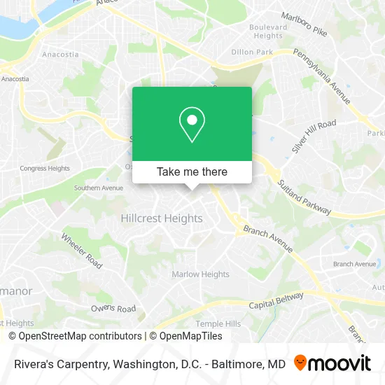 Rivera's Carpentry map