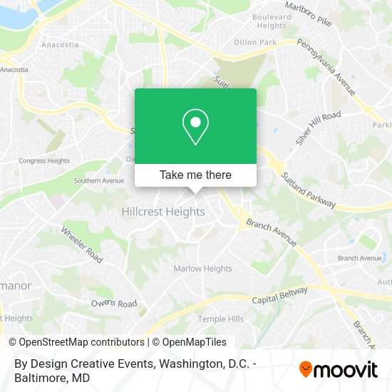 By Design Creative Events map