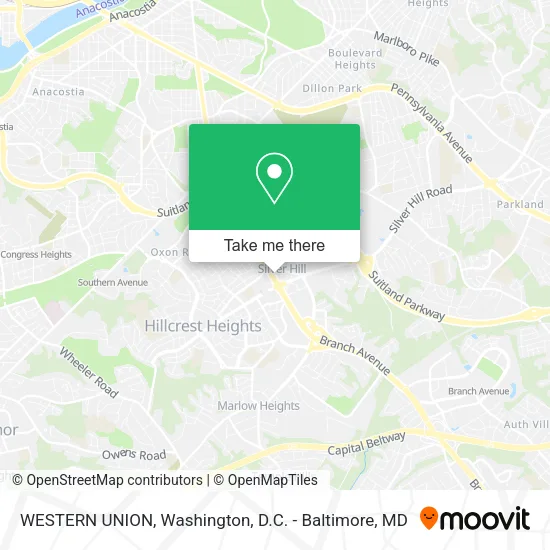 Mapa de WESTERN UNION