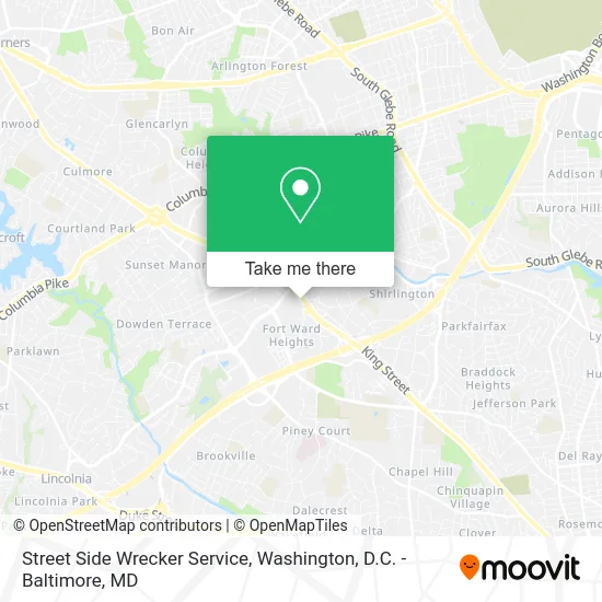 Street Side Wrecker Service map