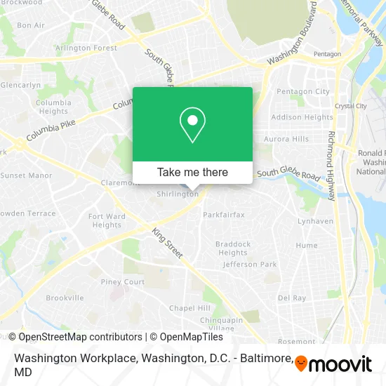 Mapa de Washington Workplace
