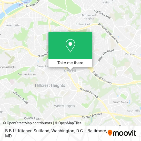 Mapa de B.B.U. Kitchen Suitland
