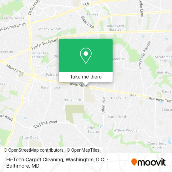 Hi-Tech Carpet Cleaning map