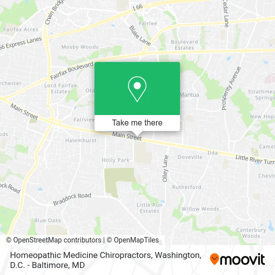 Homeopathic Medicine Chiropractors map
