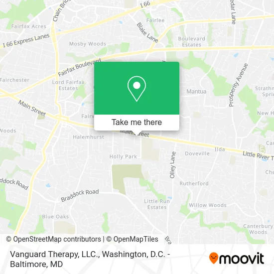 Vanguard Therapy, LLC. map