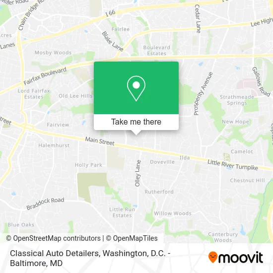 Classical Auto Detailers map