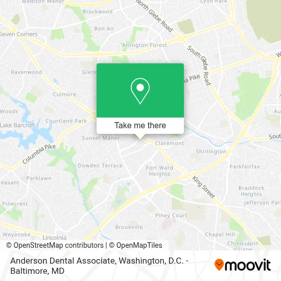 Anderson Dental Associate map