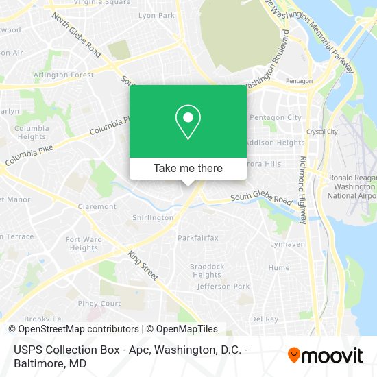 USPS Collection Box - Apc map