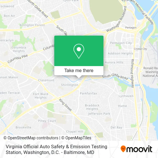 Virginia Official Auto Safety & Emission Testing Station map