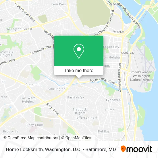 Home Locksmith map