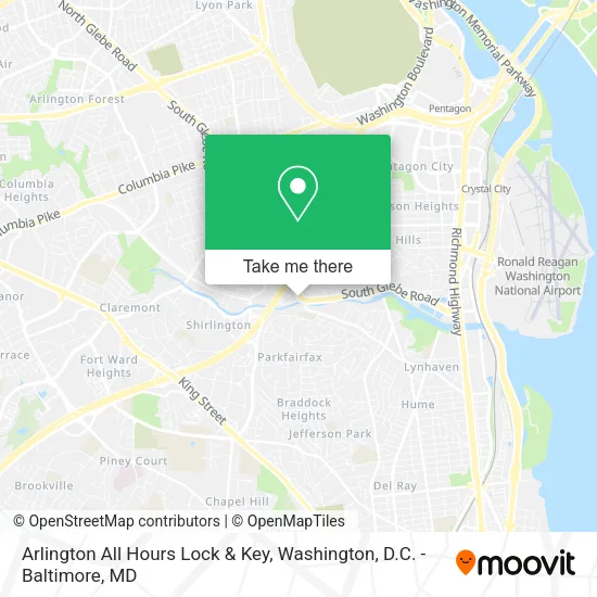 Mapa de Arlington All Hours Lock & Key